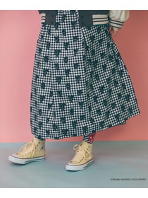 【FRAPBOIS】OSAMU GOODS ギンガムスカート 詳細画像 ブラック 3