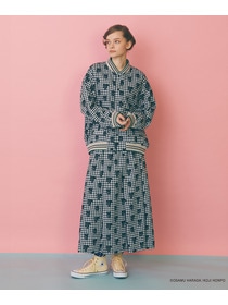 【FRAPBOIS】OSAMU GOODS ギンガムスカート 詳細画像 ブラック 4