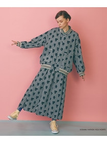 【FRAPBOIS】OSAMU GOODS ギンガムスカート 詳細画像 ブラック 5