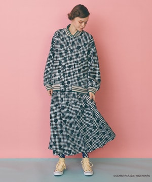 【FRAPBOIS】OSAMU GOODS ギンガムスカート 詳細画像 ブラック 1