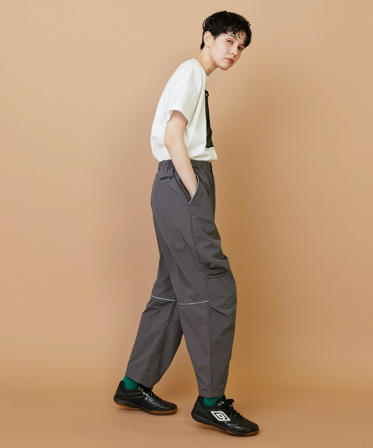 【FRAPBOIS】UMBRO TRACK-PANTS 詳細画像 ブラック 12