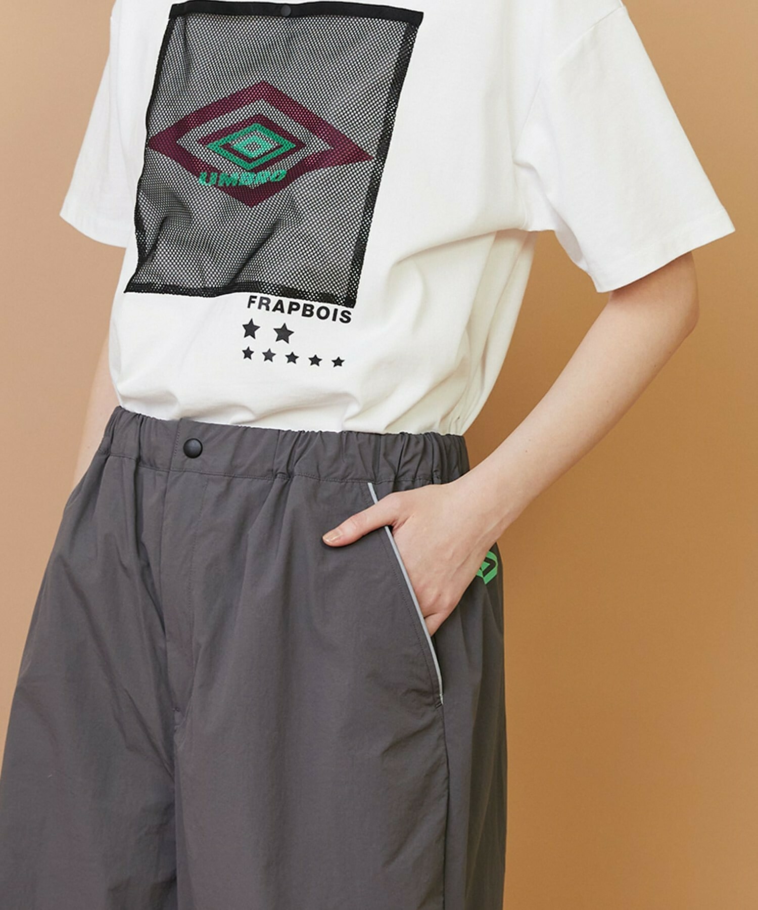 【FRAPBOIS】UMBRO TRACK-PANTS 詳細画像 ブラック 5