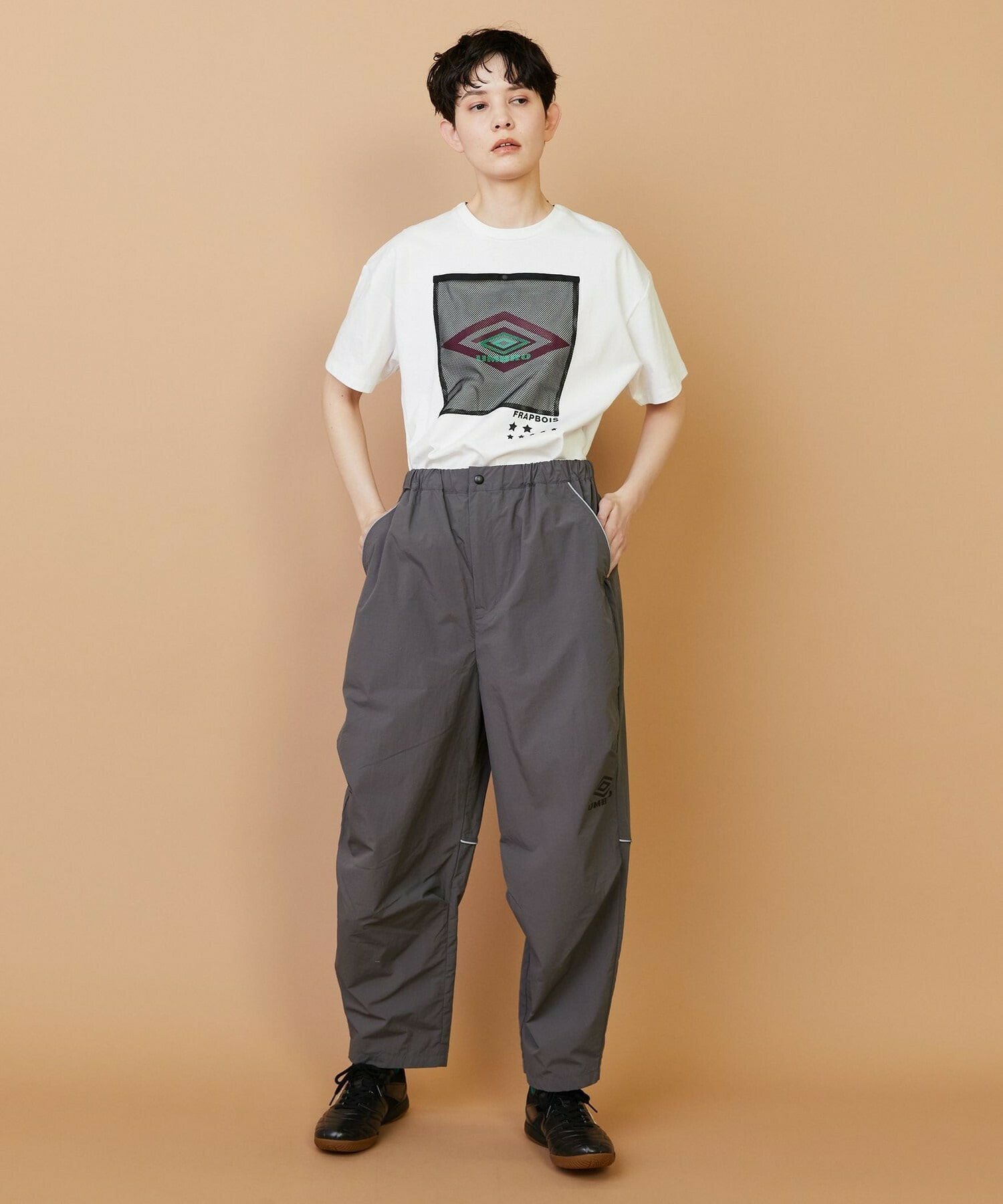【FRAPBOIS】UMBRO TRACK-PANTS 詳細画像 ブラック 8