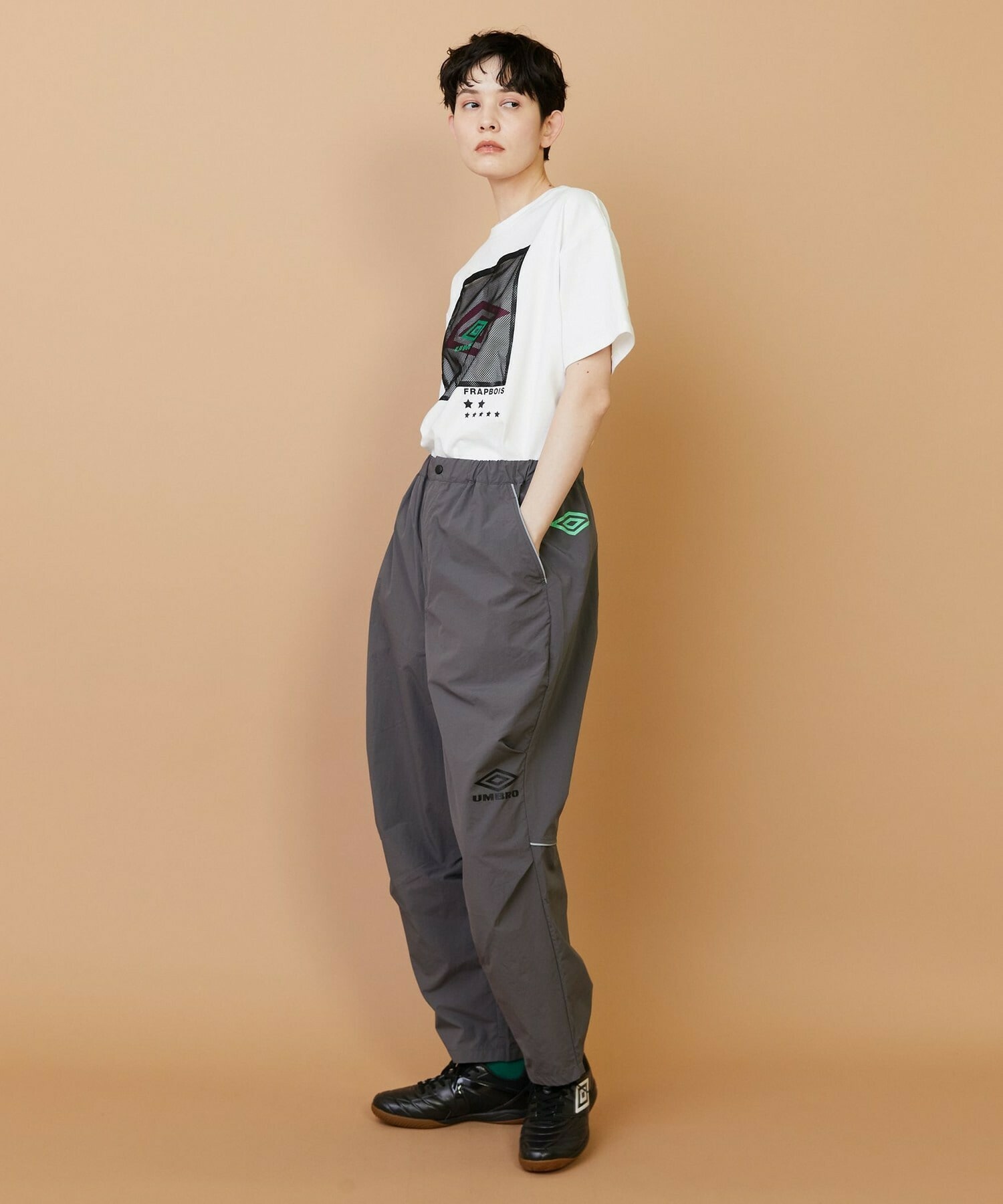 【FRAPBOIS】UMBRO TRACK-PANTS 詳細画像 ブラック 9