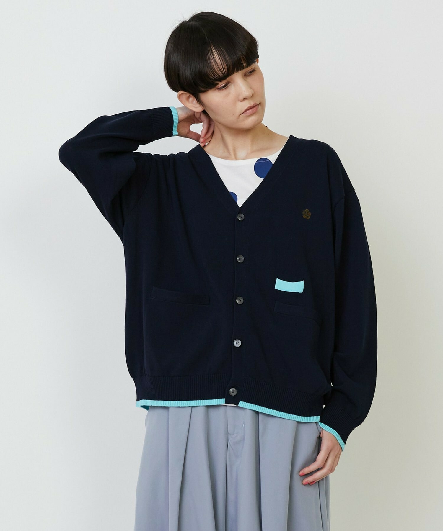 【FRAPBOIS PARK】ニュードライカーデ 詳細画像 ネイビー 1