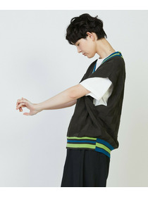 【FRAPBOIS PARK】ニットベスト 詳細画像 チャコールグレー 10