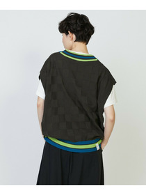 【FRAPBOIS PARK】ニットベスト 詳細画像 チャコールグレー 11