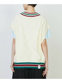 【FRAPBOIS PARK】ニットベスト 詳細画像 チャコールグレー 5