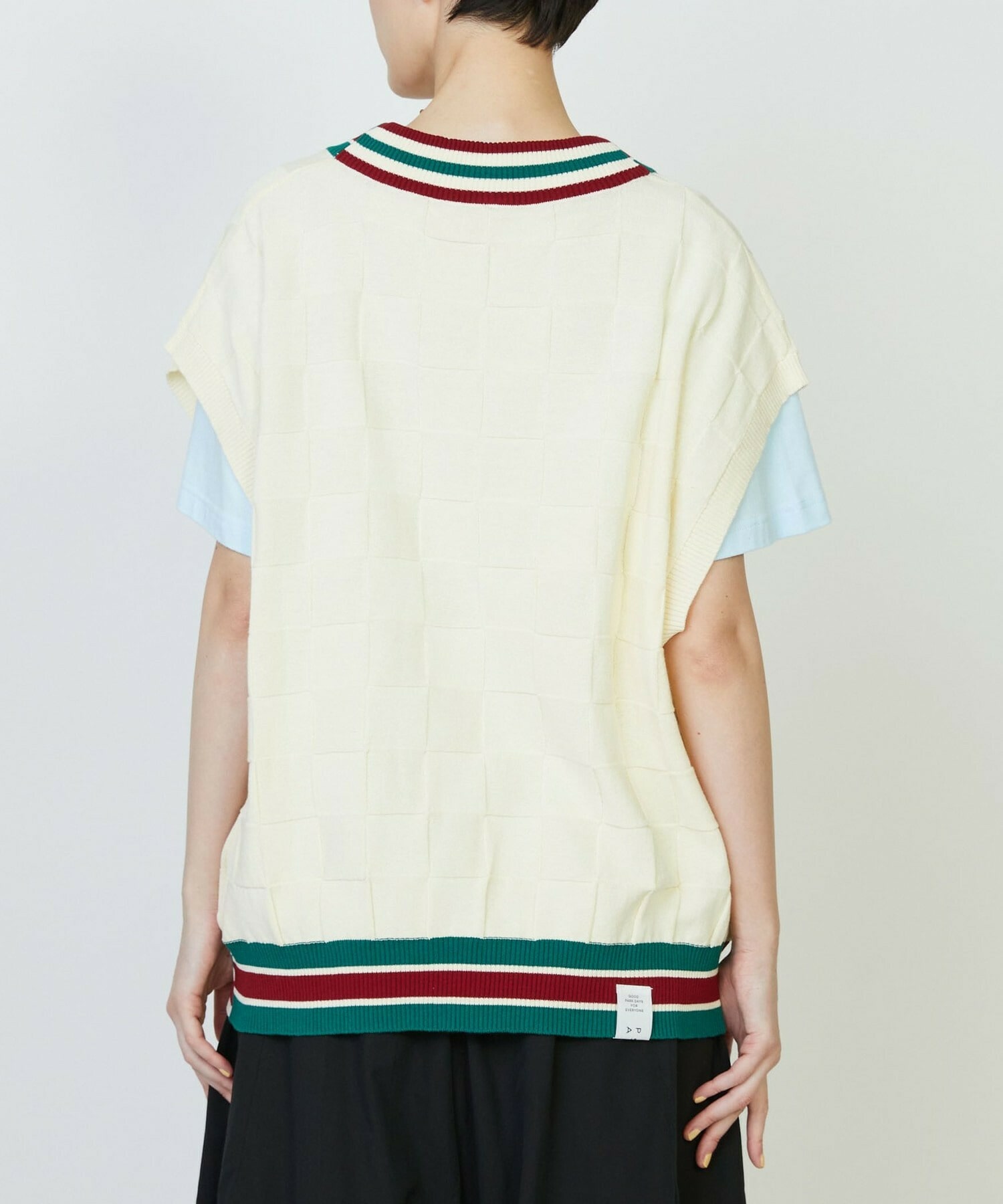 【FRAPBOIS PARK】ニットベスト 詳細画像 チャコールグレー 5