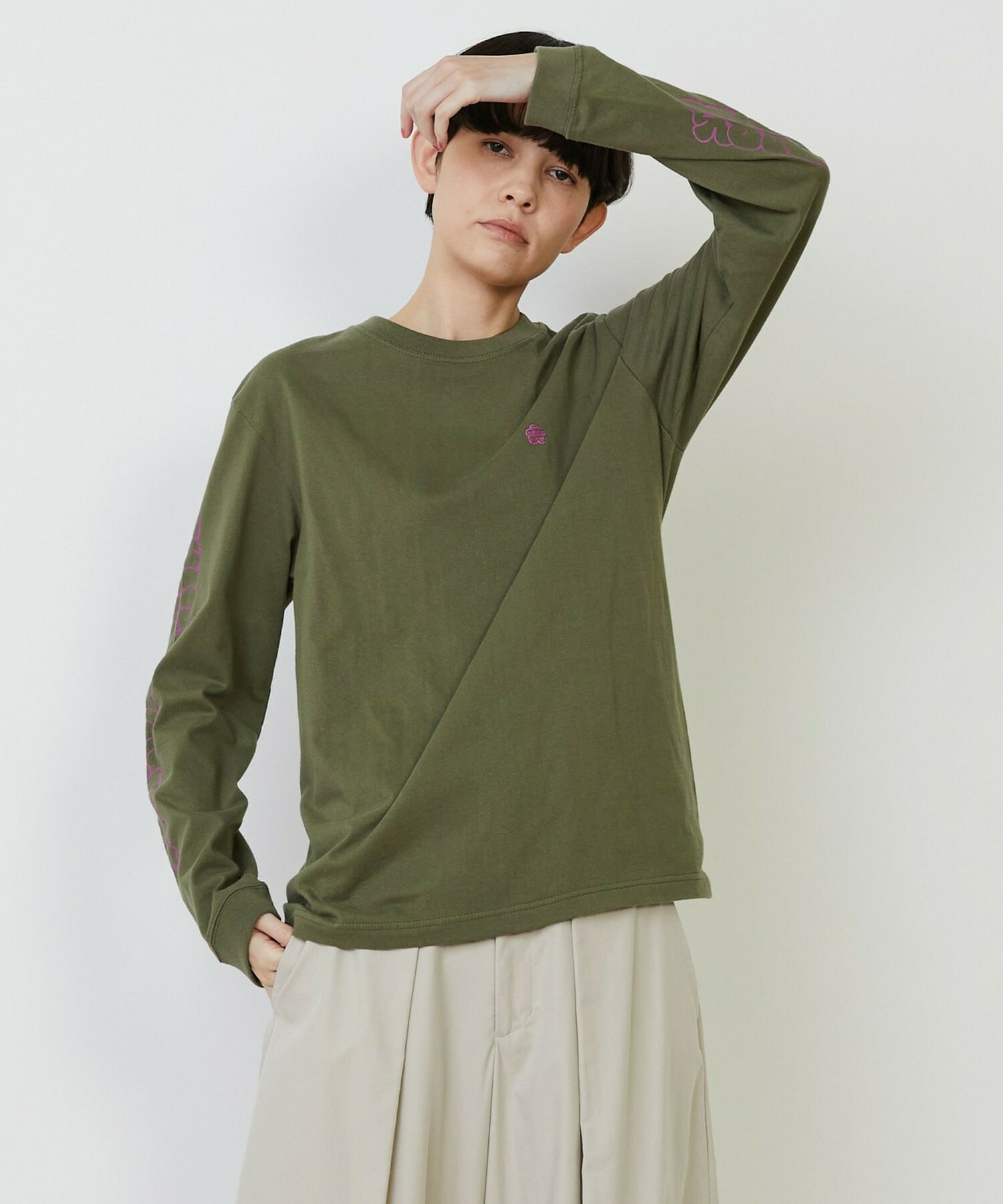【FRAPBOIS PARK】パークL/S T 詳細画像 オリーブ 1