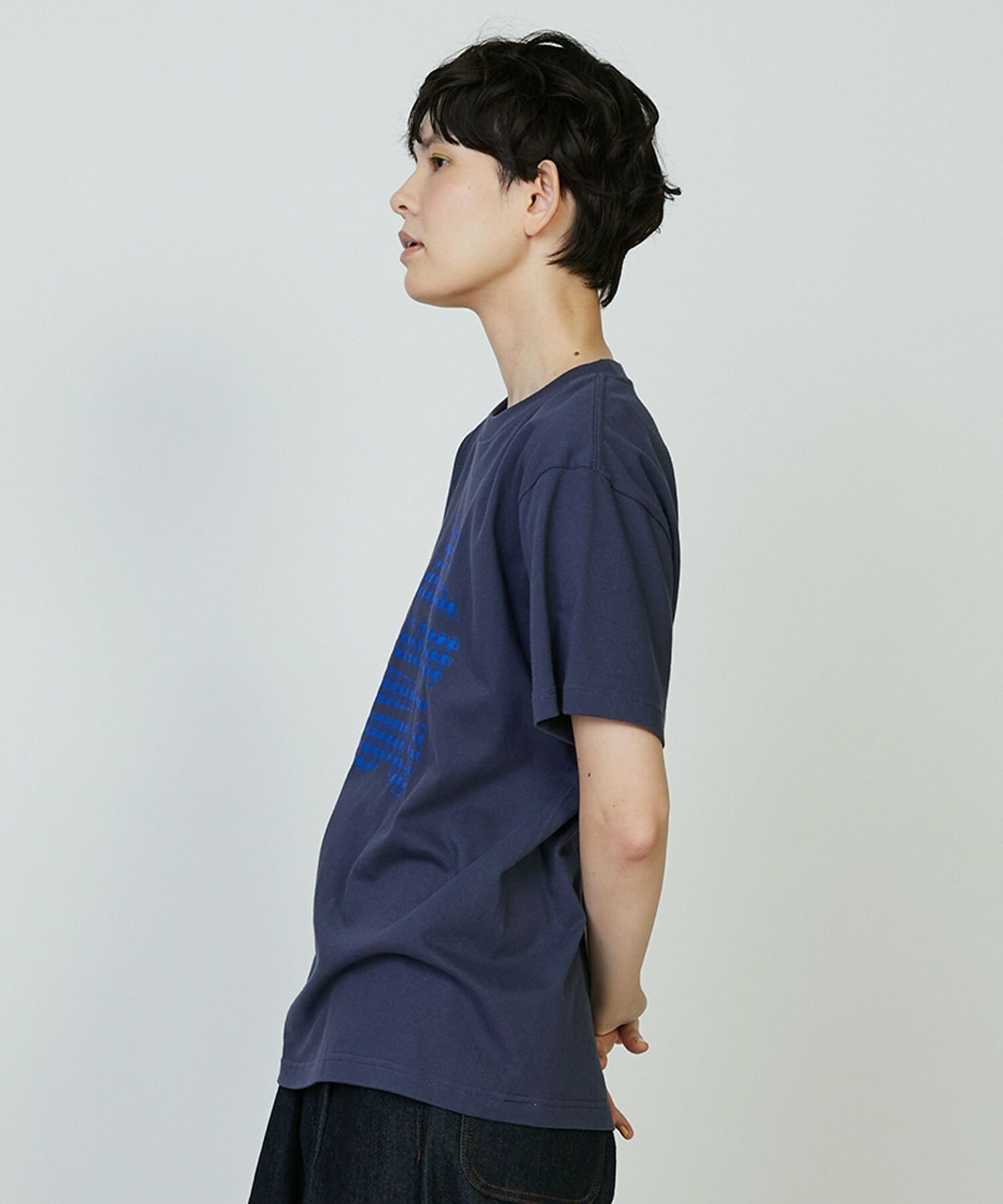 【FRAPBOIS PARK】ギンガムパーキー Tシャツ 詳細画像 ネイビー 15
