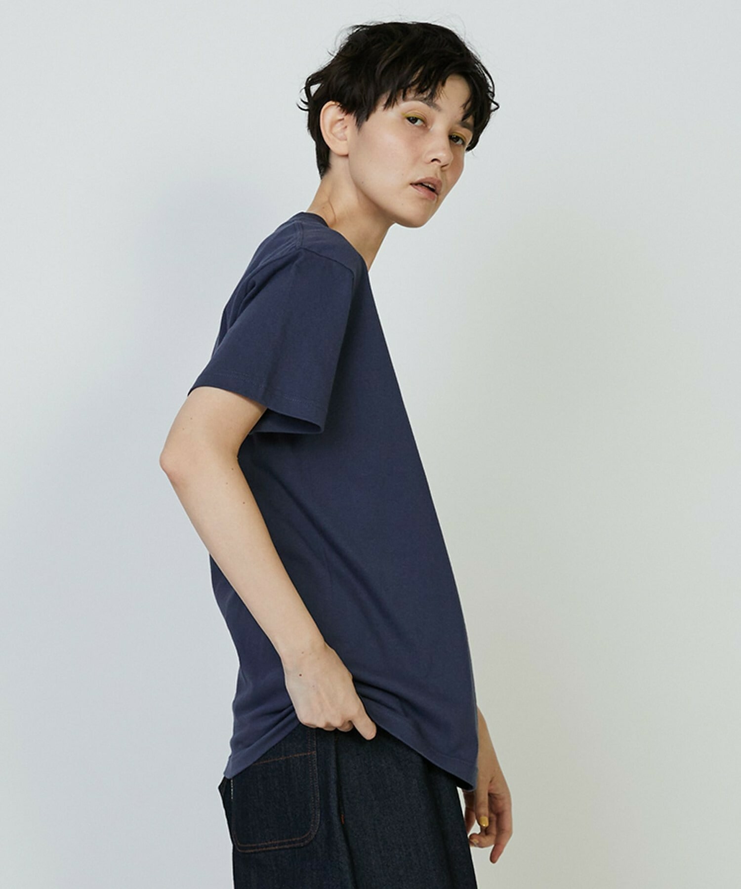 【FRAPBOIS PARK】ギンガムパーキー Tシャツ 詳細画像 ネイビー 17