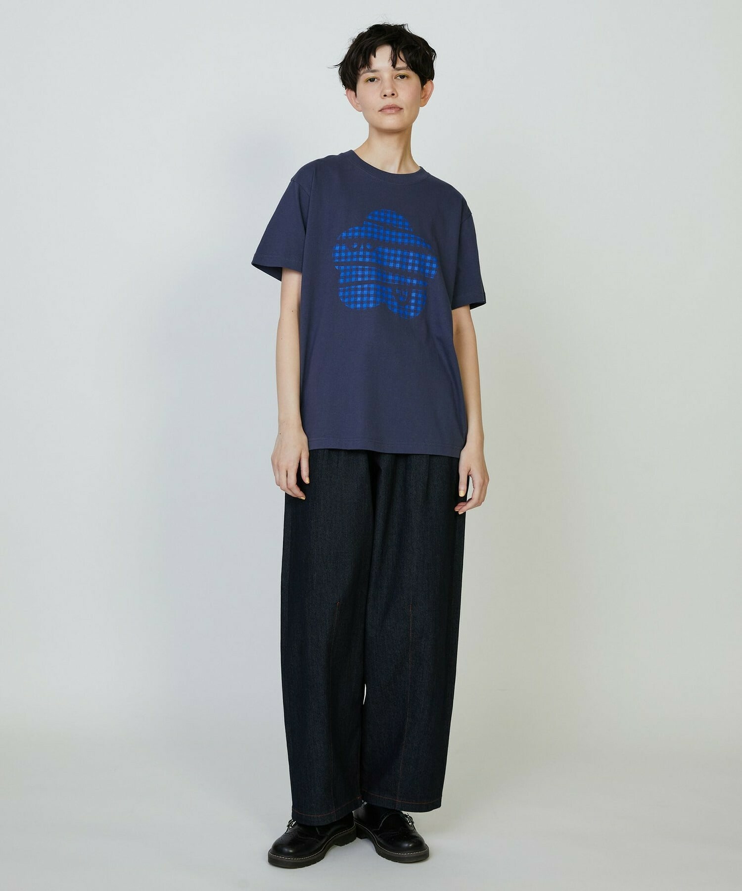 【FRAPBOIS PARK】ギンガムパーキー Tシャツ 詳細画像 ネイビー 18