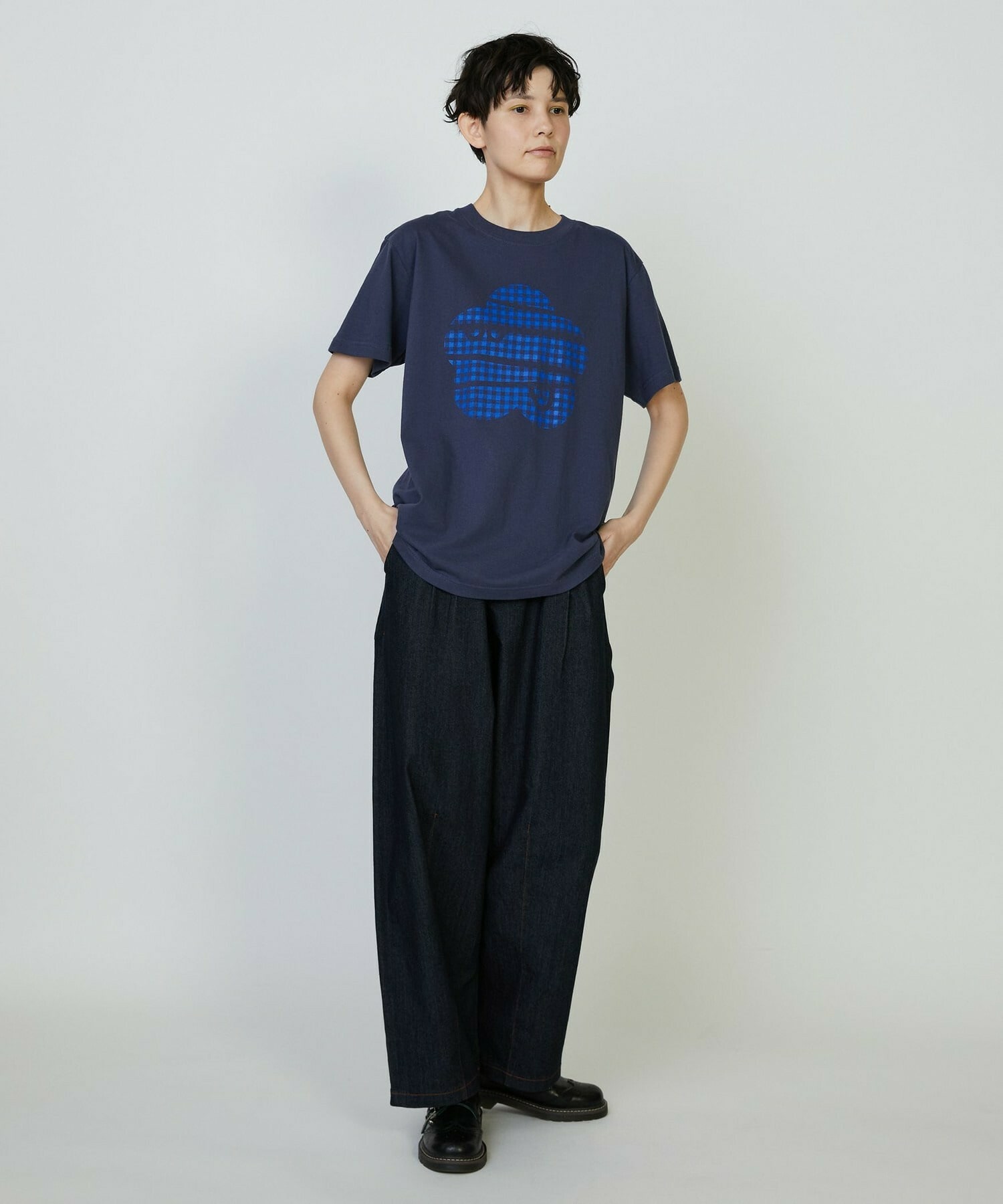 【FRAPBOIS PARK】ギンガムパーキー Tシャツ 詳細画像 ネイビー 21