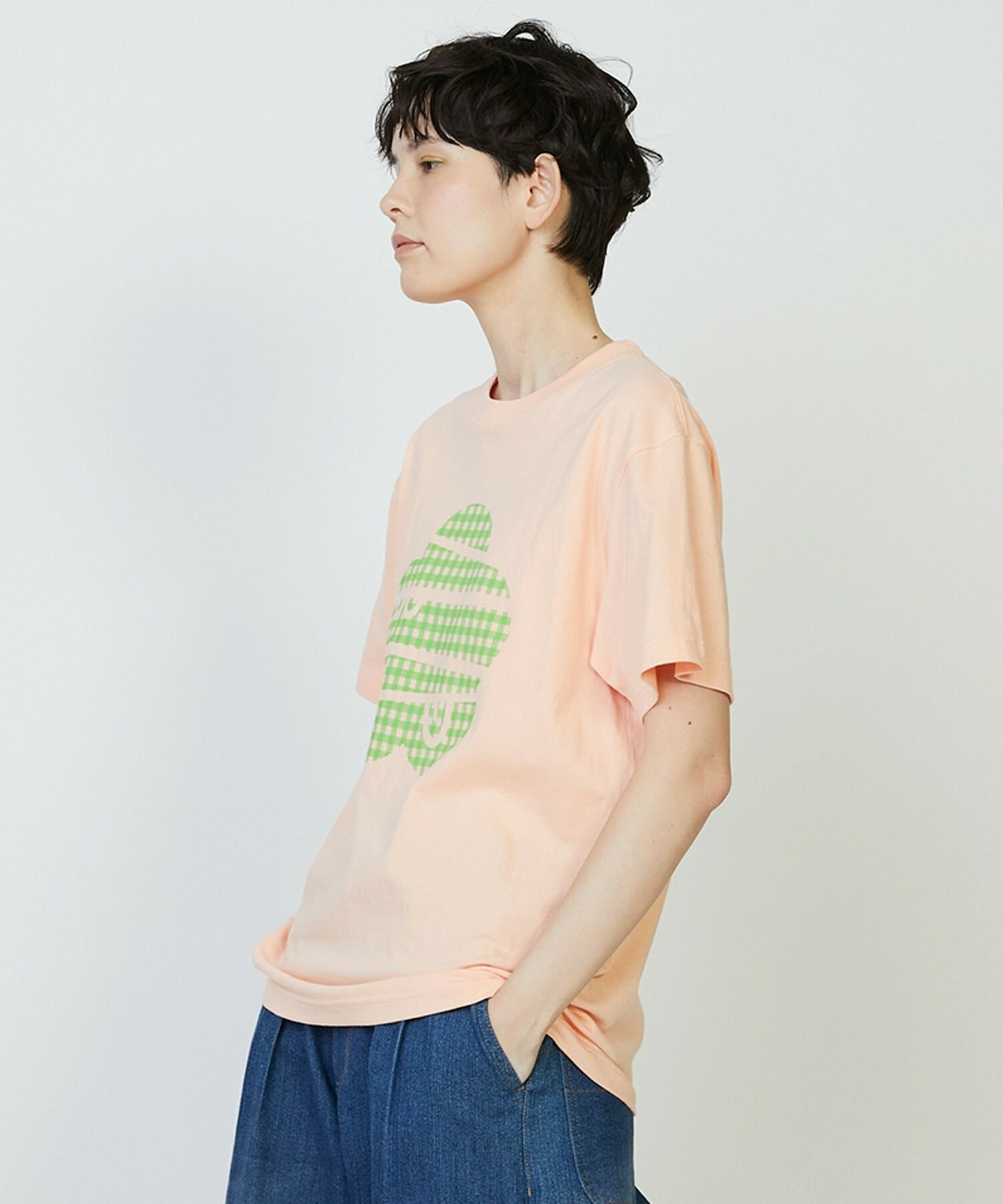 【FRAPBOIS PARK】ギンガムパーキー Tシャツ 詳細画像 ネイビー 8