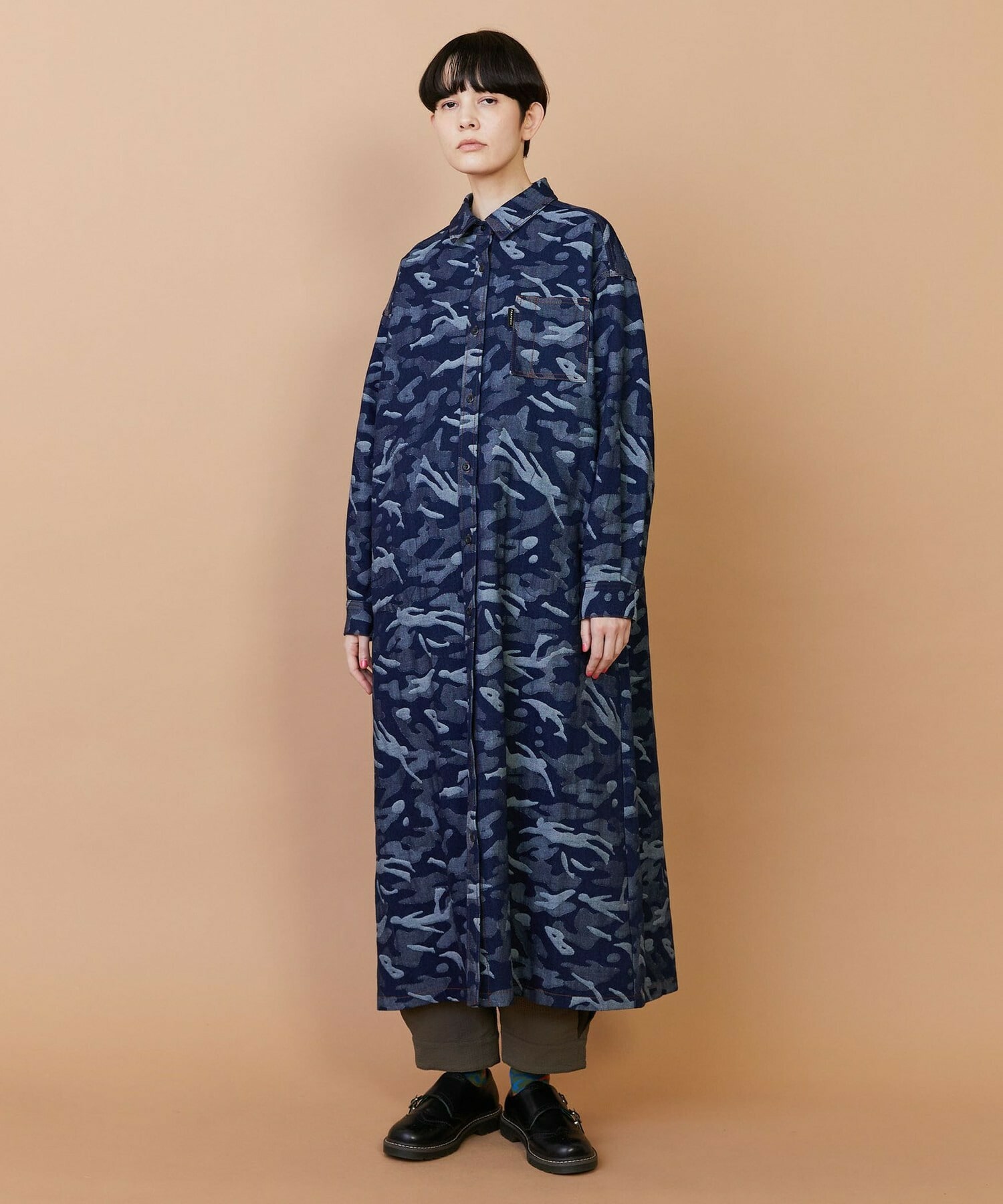 【FRAPBOIS】プラージュデニム ワンピース 詳細画像 ブルー 10