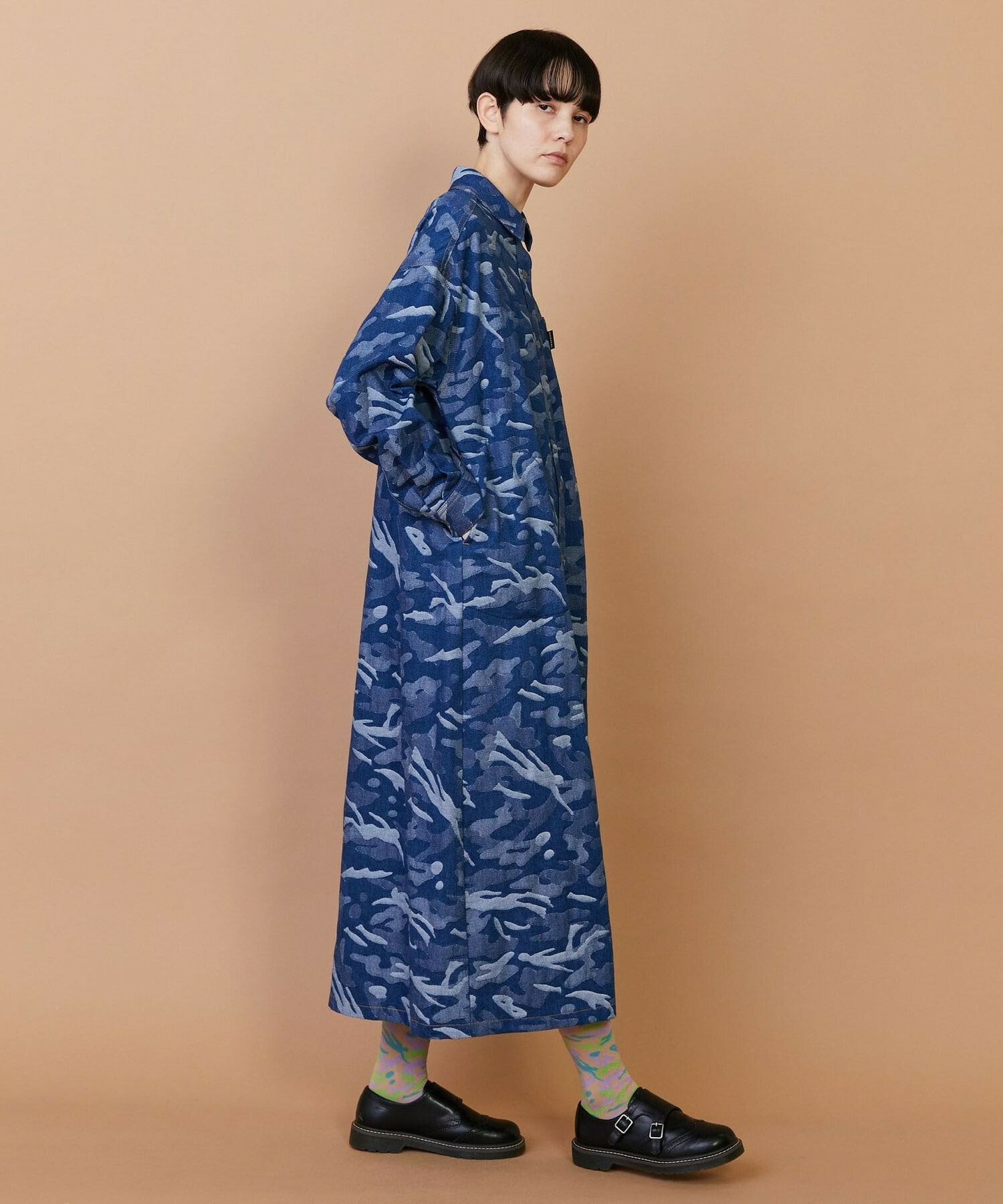 【FRAPBOIS】プラージュデニム ワンピース 詳細画像 ブルー 15