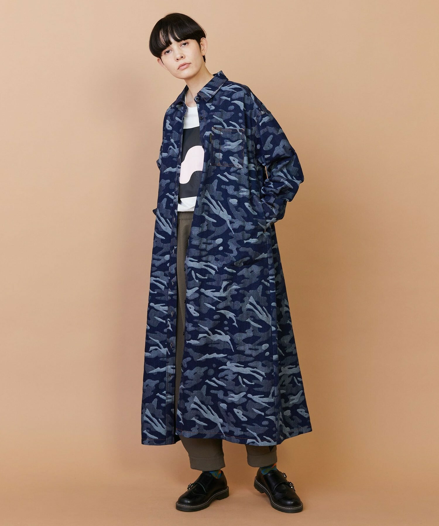 【FRAPBOIS】プラージュデニム ワンピース 詳細画像 ブルー 6