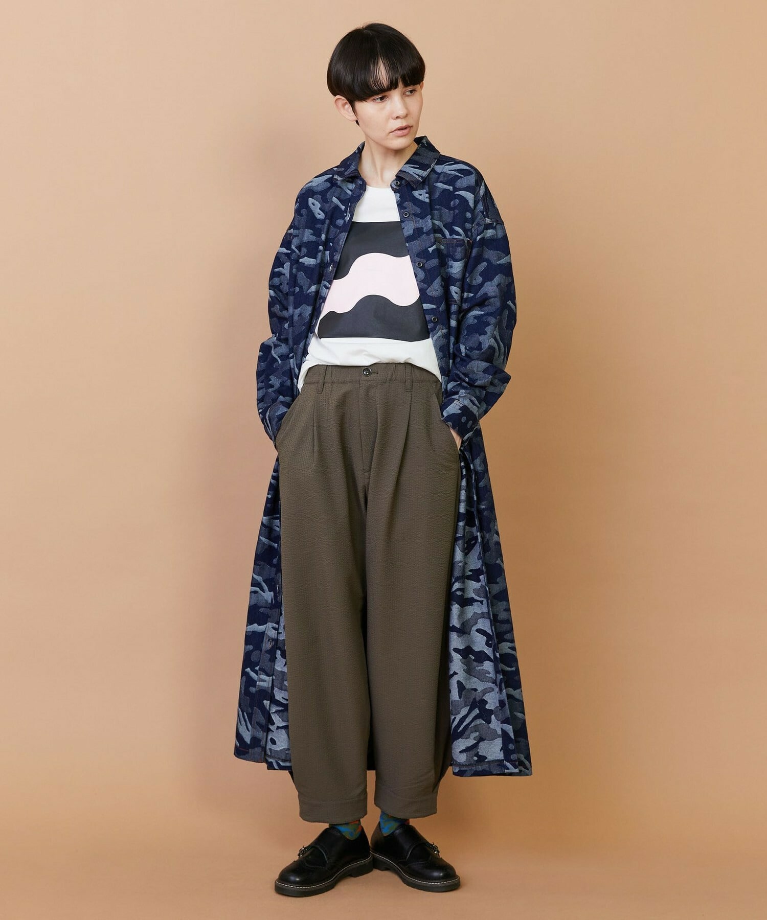 【FRAPBOIS】プラージュデニム ワンピース 詳細画像 ブルー 7