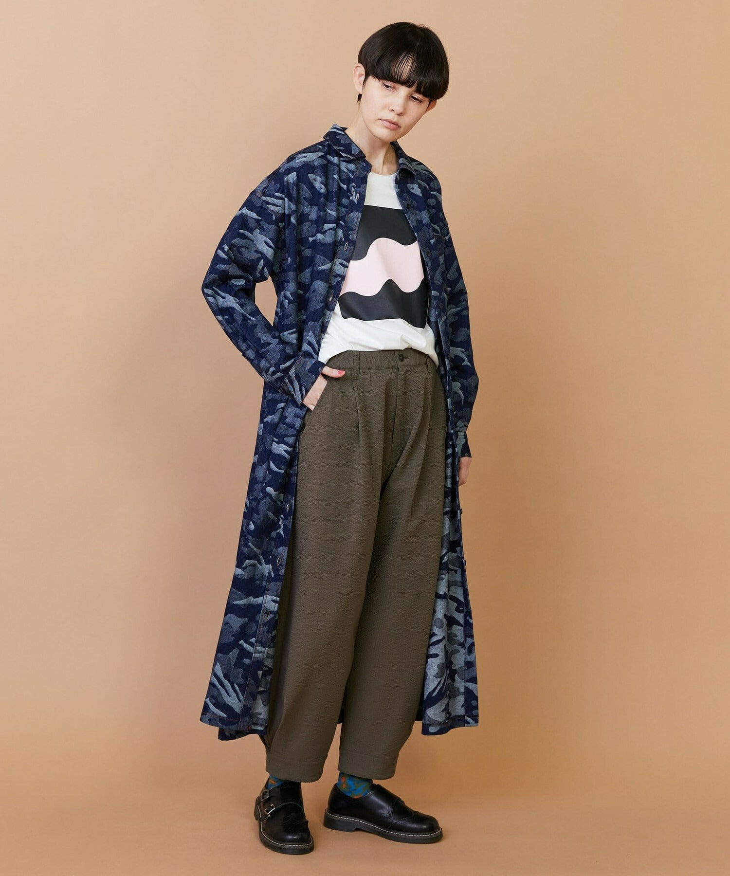 【FRAPBOIS】プラージュデニム ワンピース 詳細画像 ブルー 8