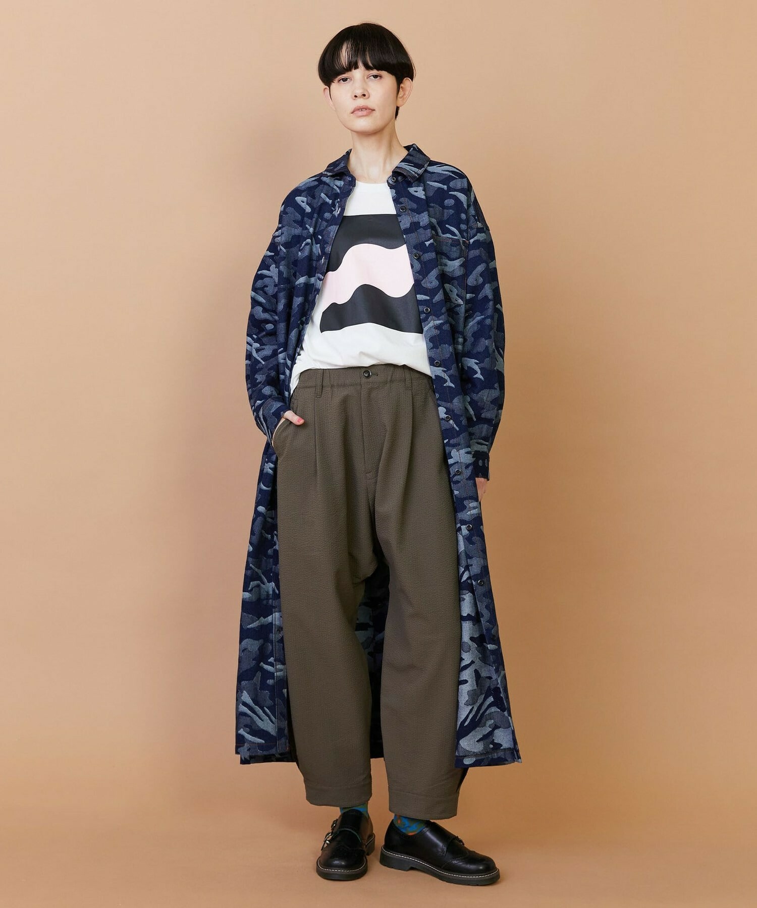 【FRAPBOIS】プラージュデニム ワンピース 詳細画像 ブルー 9