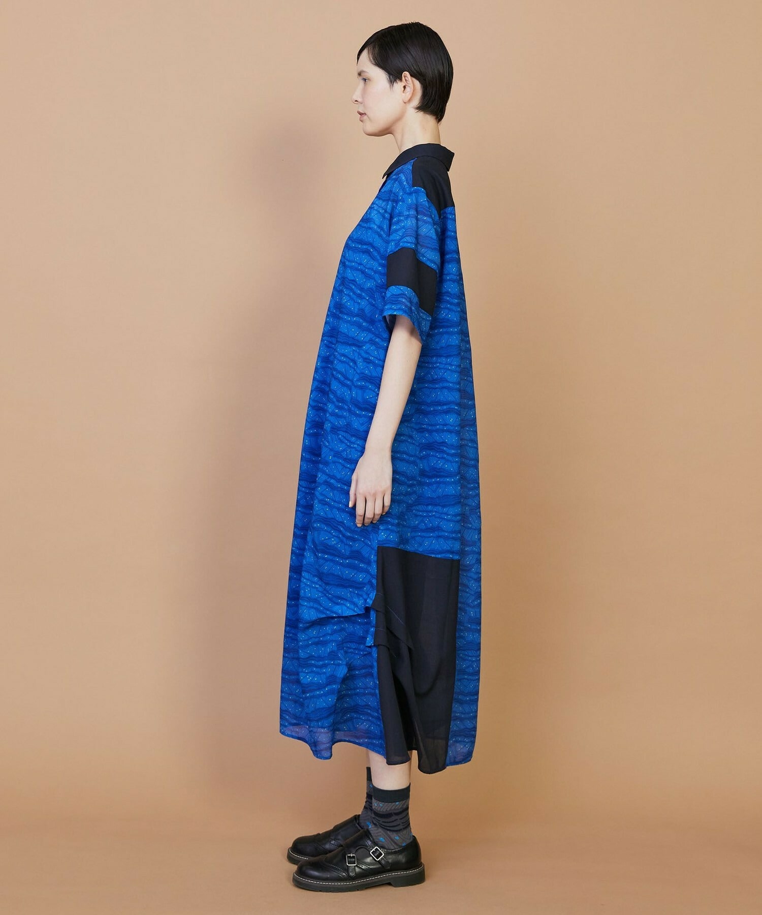 【FRAPBOIS】サンディーウェーブ ワンピース 詳細画像 ブラック 1