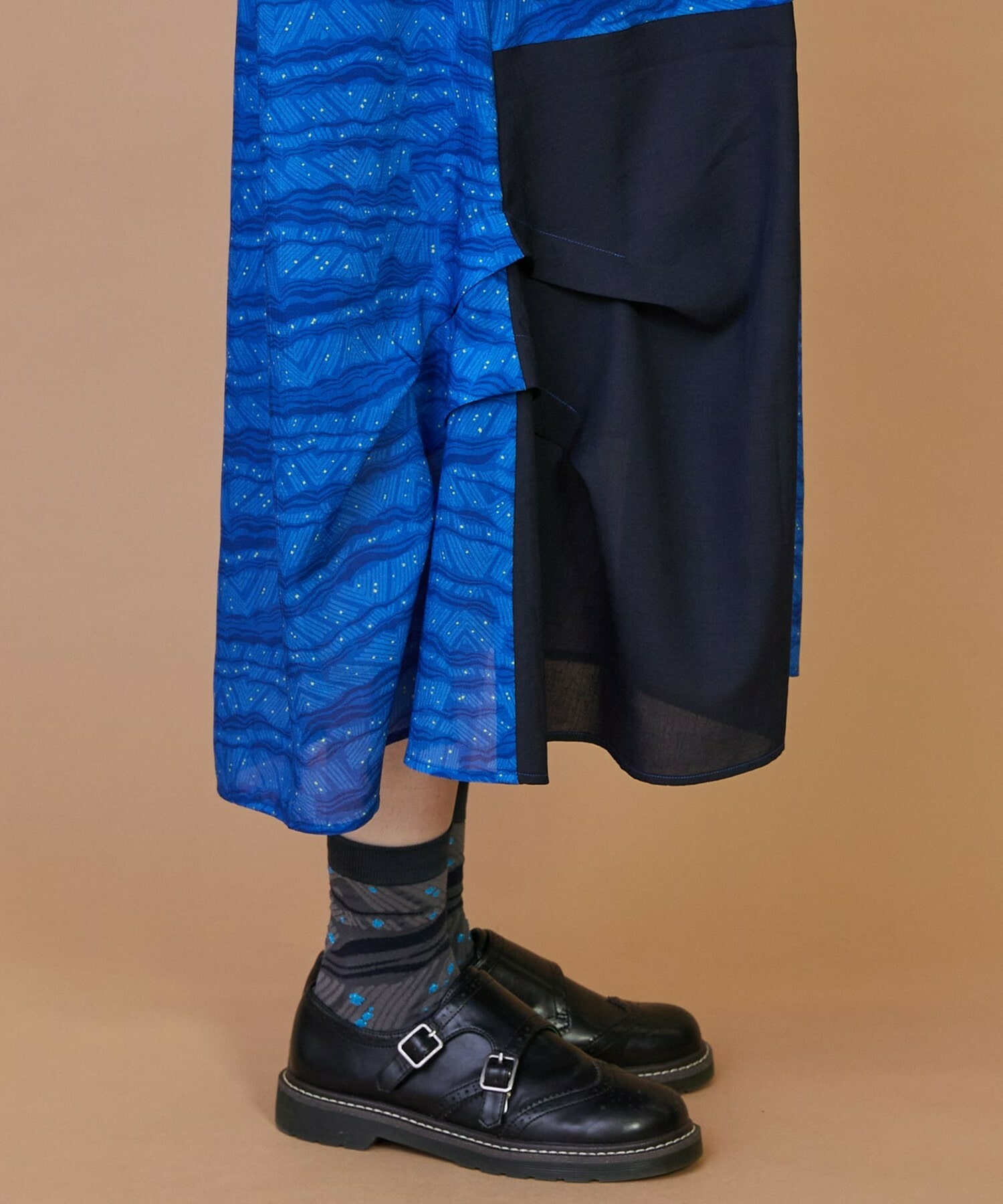 【FRAPBOIS】サンディーウェーブ ワンピース 詳細画像 ブラック 4