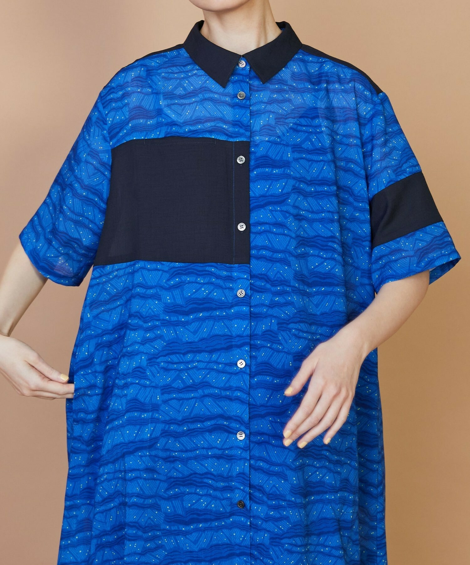 【FRAPBOIS】サンディーウェーブ ワンピース 詳細画像 ブラック 5