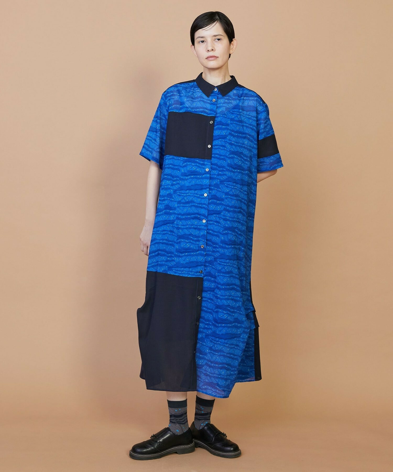 【FRAPBOIS】サンディーウェーブ ワンピース 詳細画像 ブラック 6