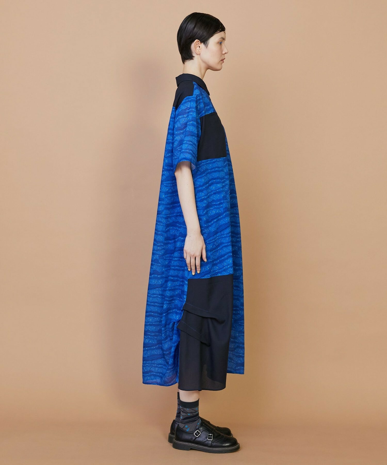 【FRAPBOIS】サンディーウェーブ ワンピース 詳細画像 ブラック 8