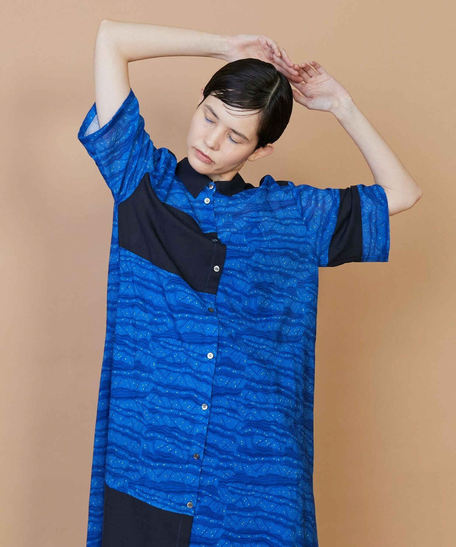 【FRAPBOIS】サンディーウェーブ ワンピース 詳細画像 ブラック 9