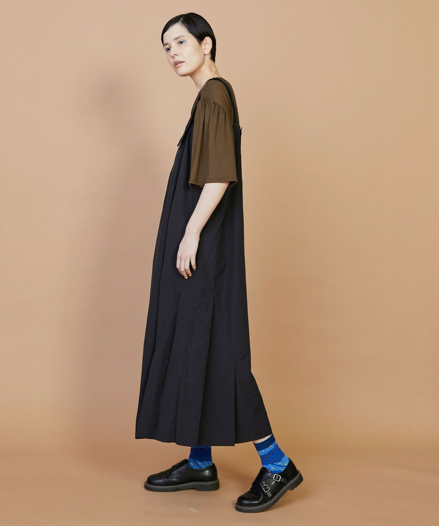 【FRAPBOIS】ペーパータイプ ジャンパースカート 詳細画像 ブラック 13