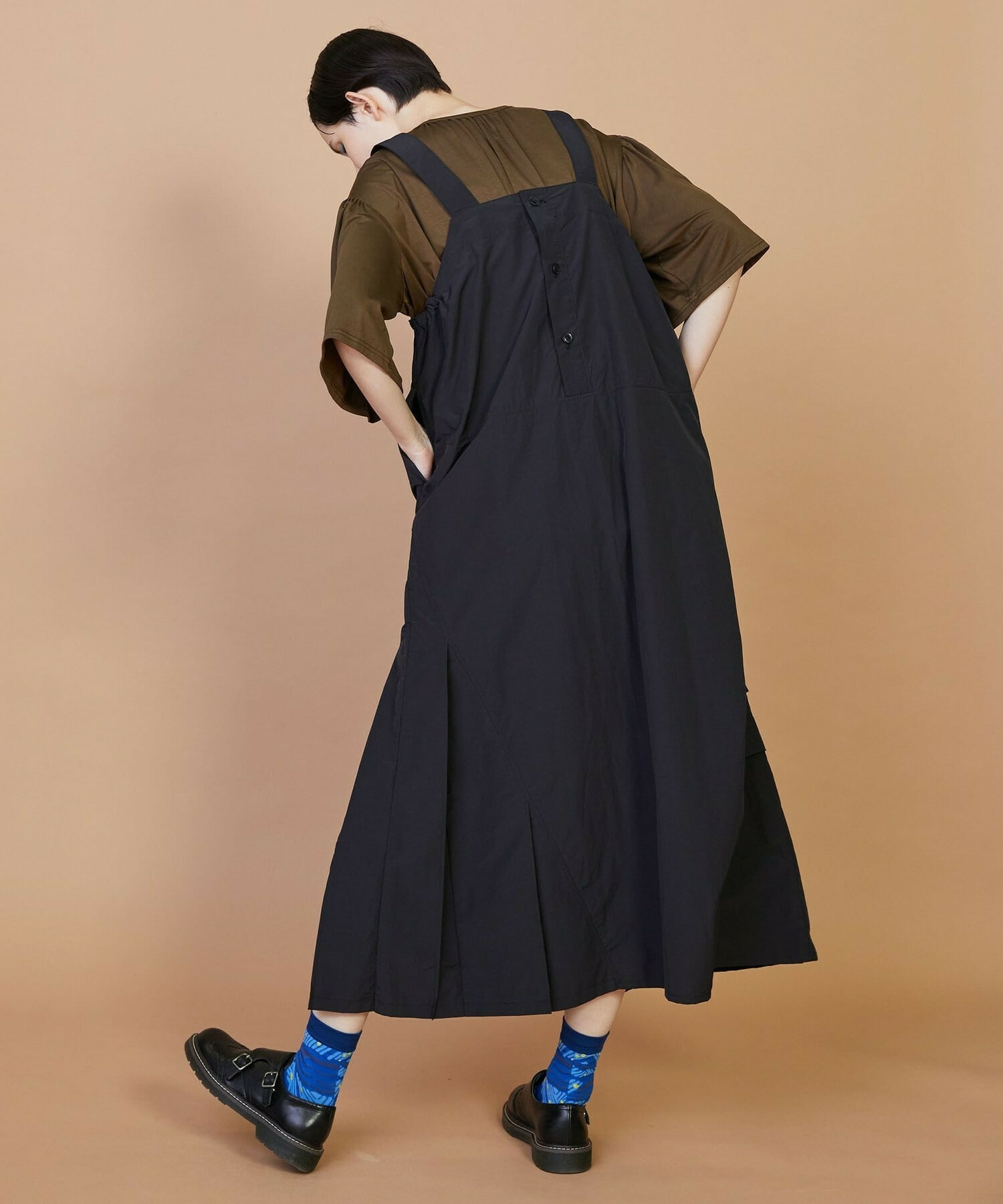 【FRAPBOIS】ペーパータイプ ジャンパースカート 詳細画像 ブラック 14