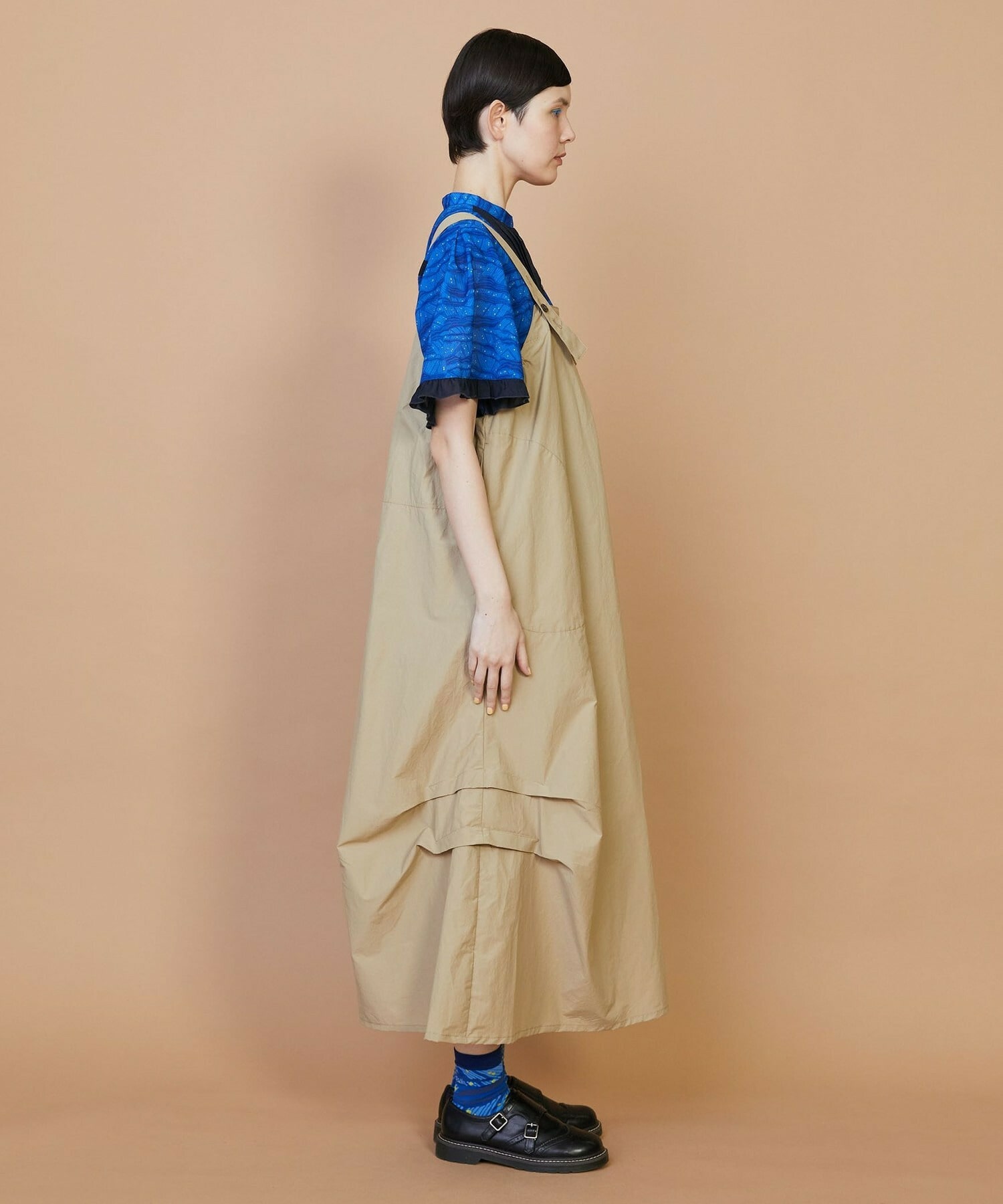 【FRAPBOIS】ペーパータイプ ジャンパースカート 詳細画像 ブラック 3