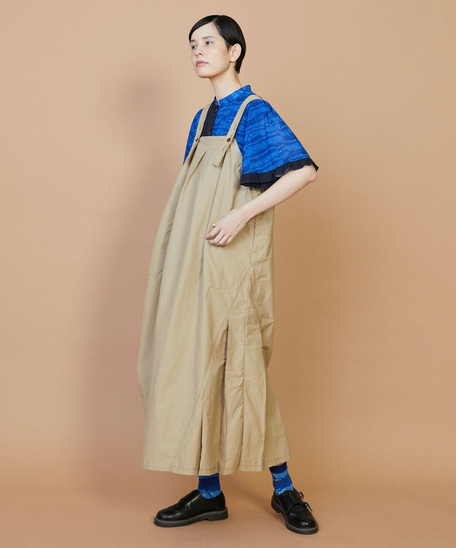 【FRAPBOIS】ペーパータイプ ジャンパースカート 詳細画像 ブラック 7