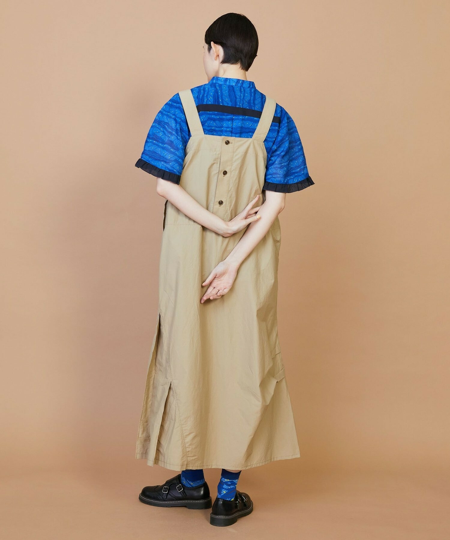 【FRAPBOIS】ペーパータイプ ジャンパースカート 詳細画像 ブラック 9