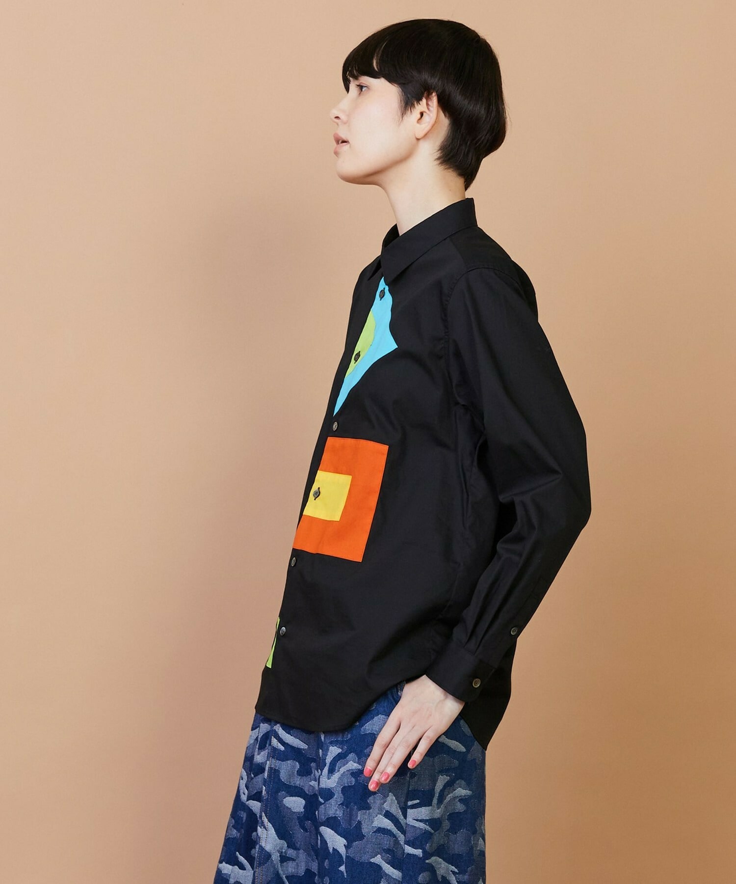 【FRAPBOIS】フラッグシャツ 詳細画像 ブラック 11