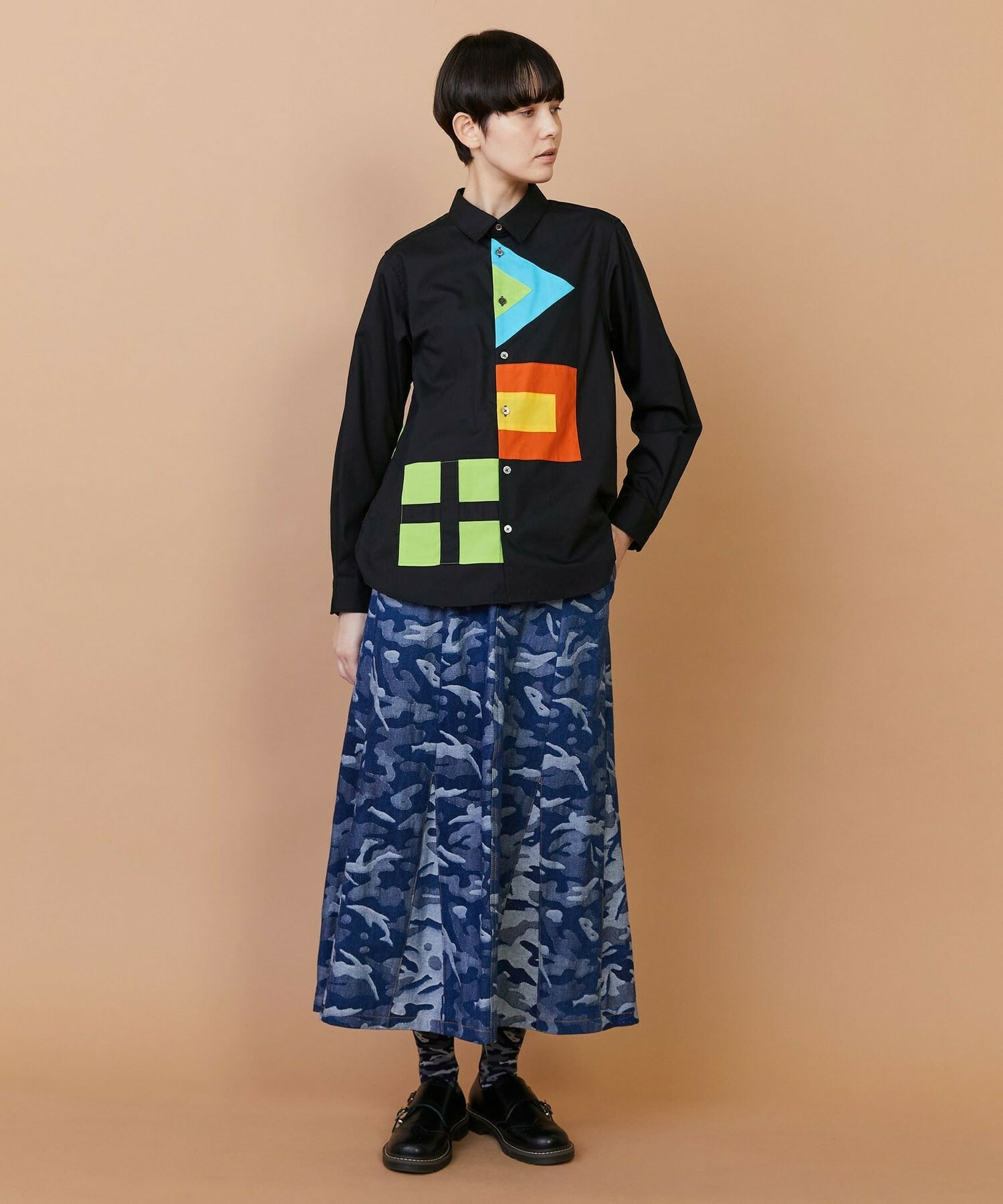 【FRAPBOIS】フラッグシャツ 詳細画像 ブラック 16