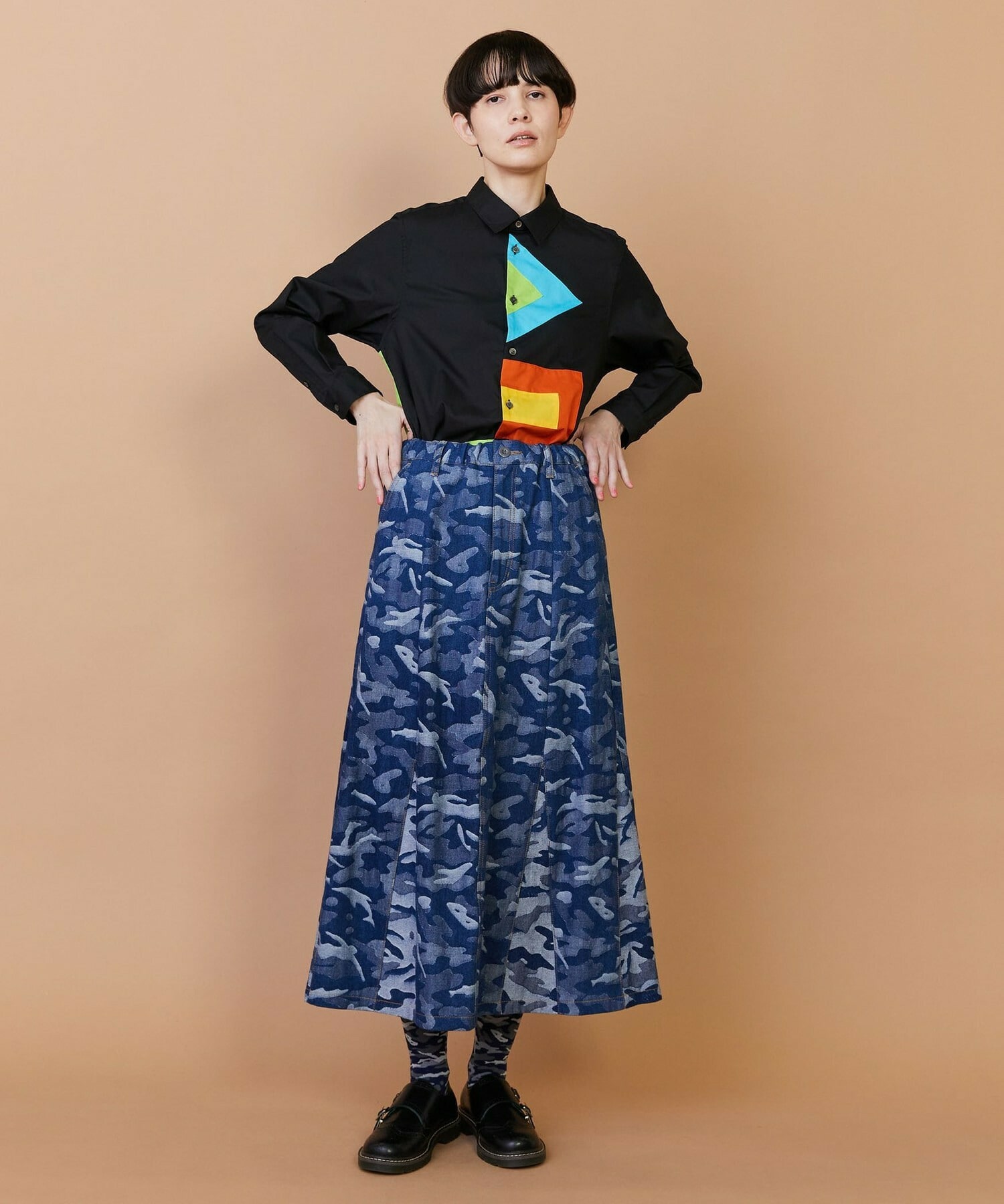 【FRAPBOIS】フラッグシャツ 詳細画像 ブラック 17