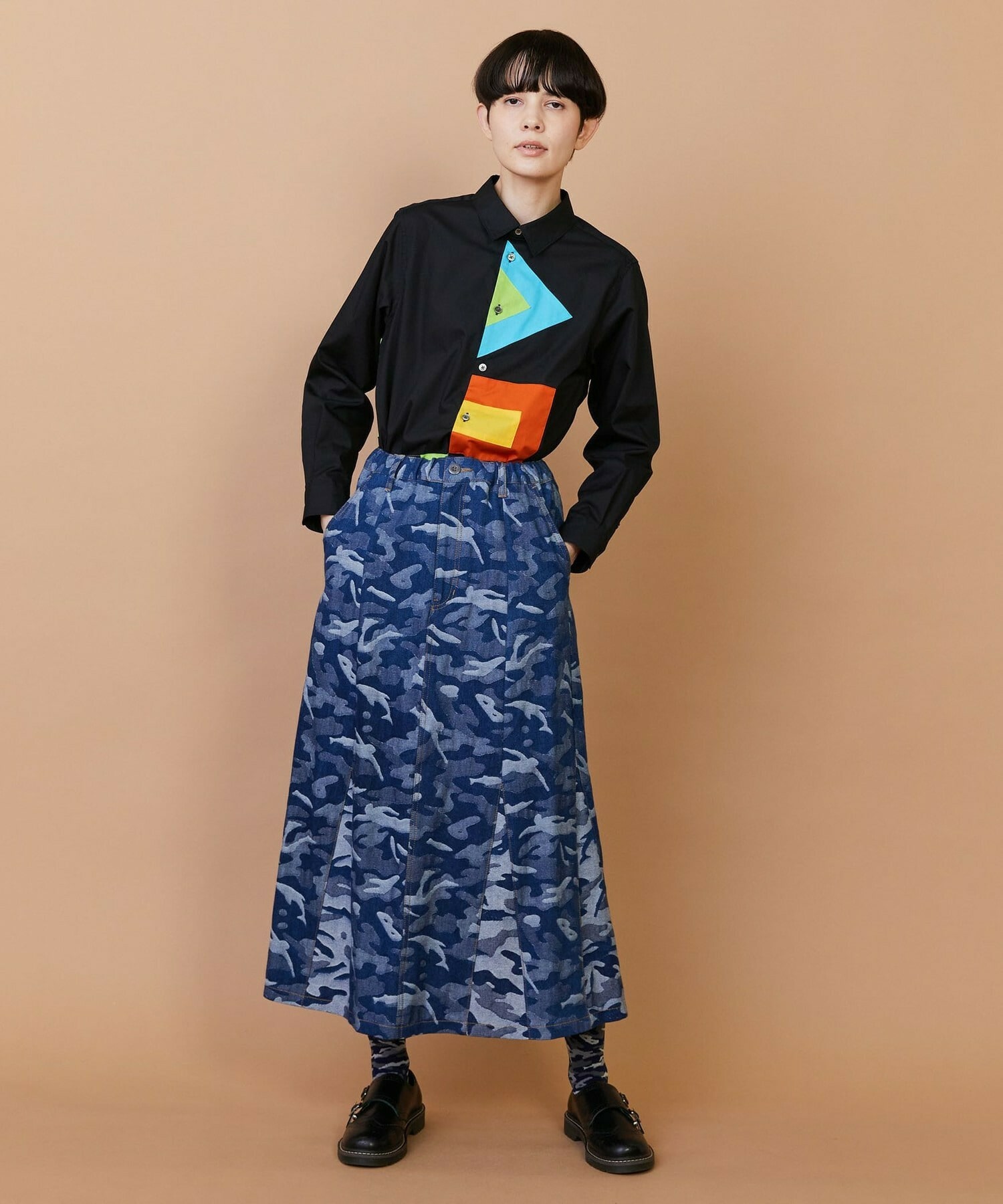 【FRAPBOIS】フラッグシャツ 詳細画像 ブラック 18