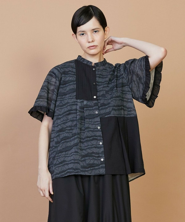 サンディーウェーブ ブラウス 詳細画像 ブラック 1