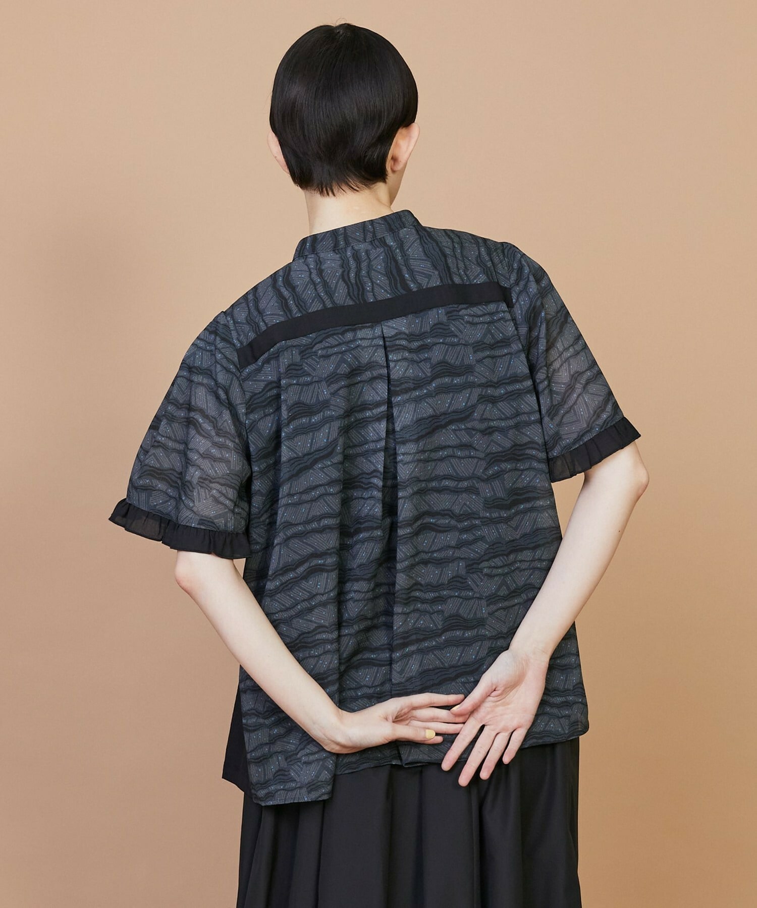 【FRAPBOIS】サンディーウェーブ ブラウス 詳細画像 ブラック 11