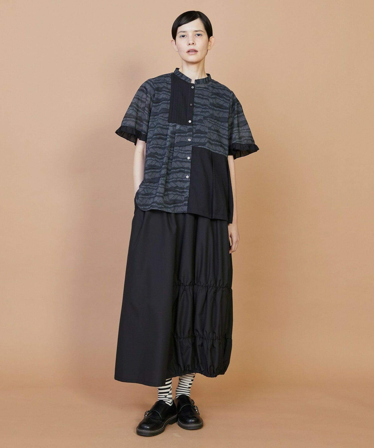 【FRAPBOIS】サンディーウェーブ ブラウス 詳細画像 ブラック 13