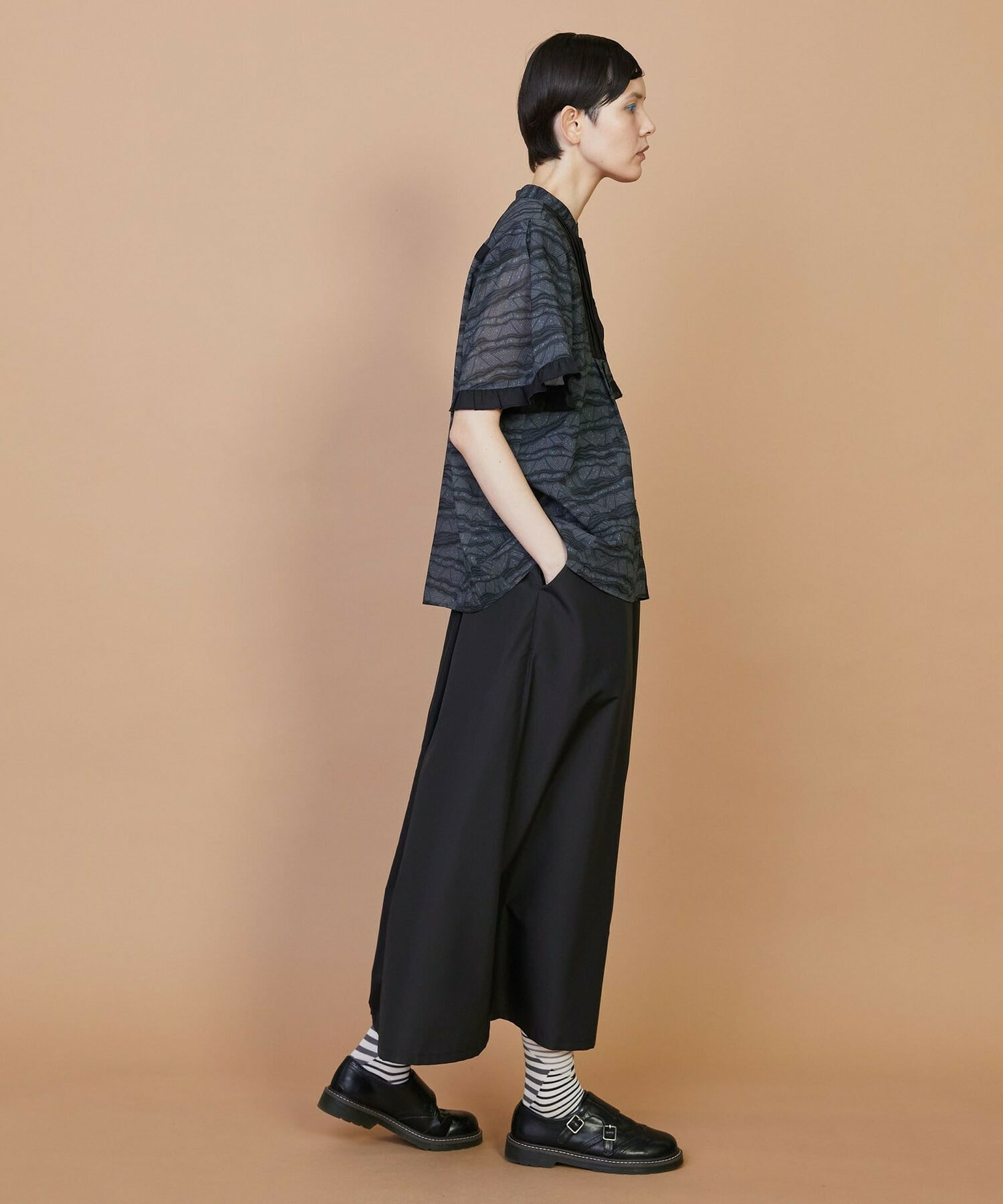 【FRAPBOIS】サンディーウェーブ ブラウス 詳細画像 ブラック 14