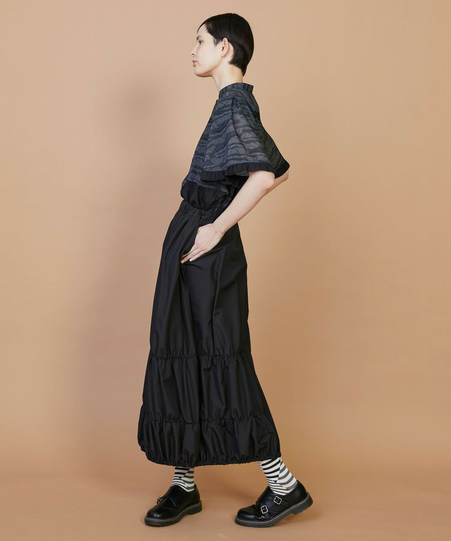 【FRAPBOIS】サンディーウェーブ ブラウス 詳細画像 ブラック 16