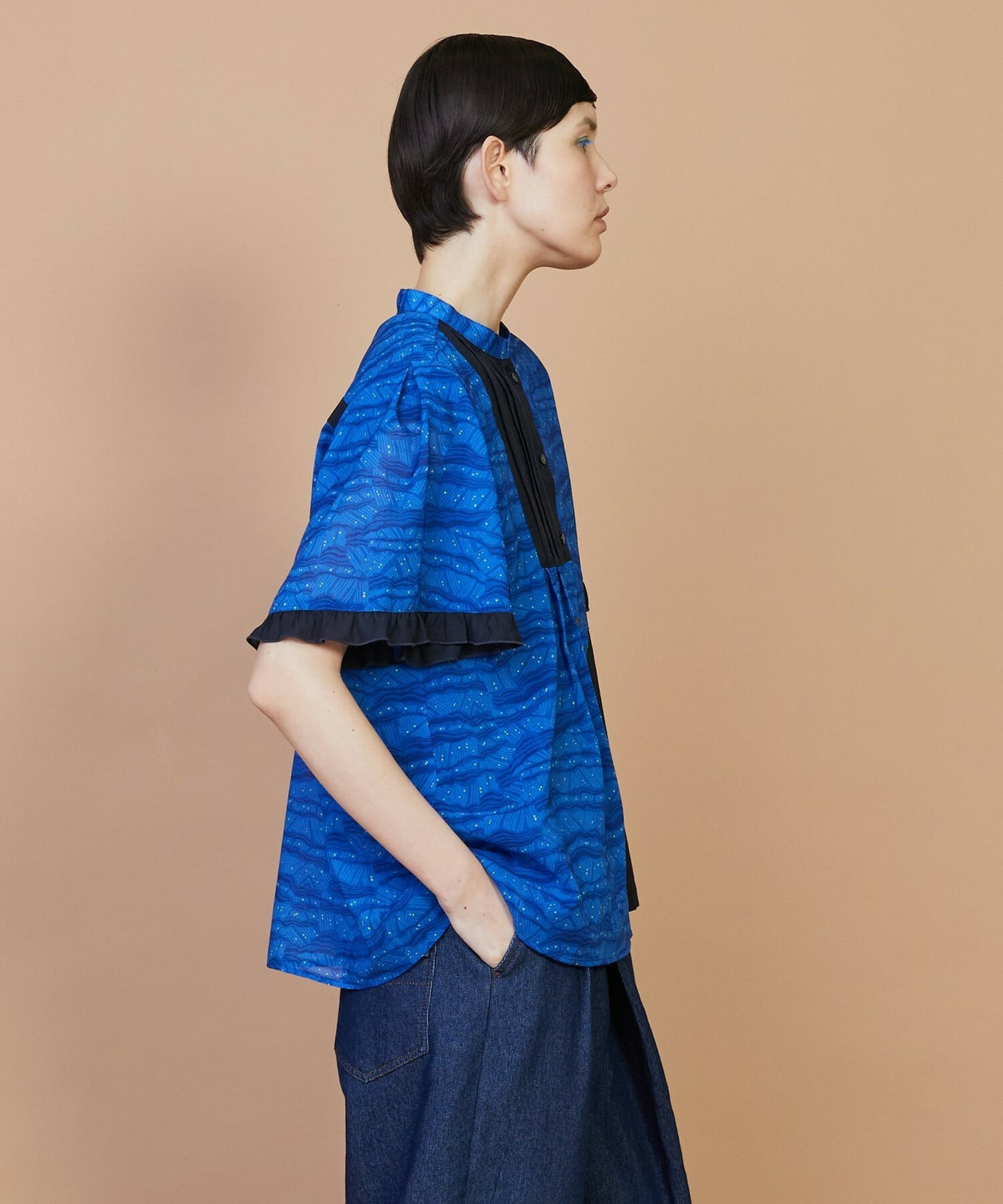 【FRAPBOIS】サンディーウェーブ ブラウス 詳細画像 ブラック 3