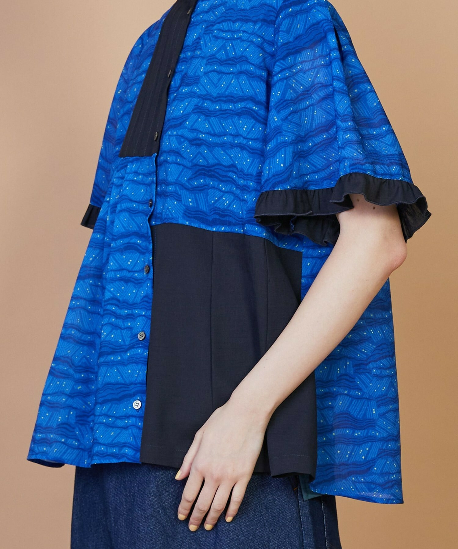 【FRAPBOIS】サンディーウェーブ ブラウス 詳細画像 ブラック 4