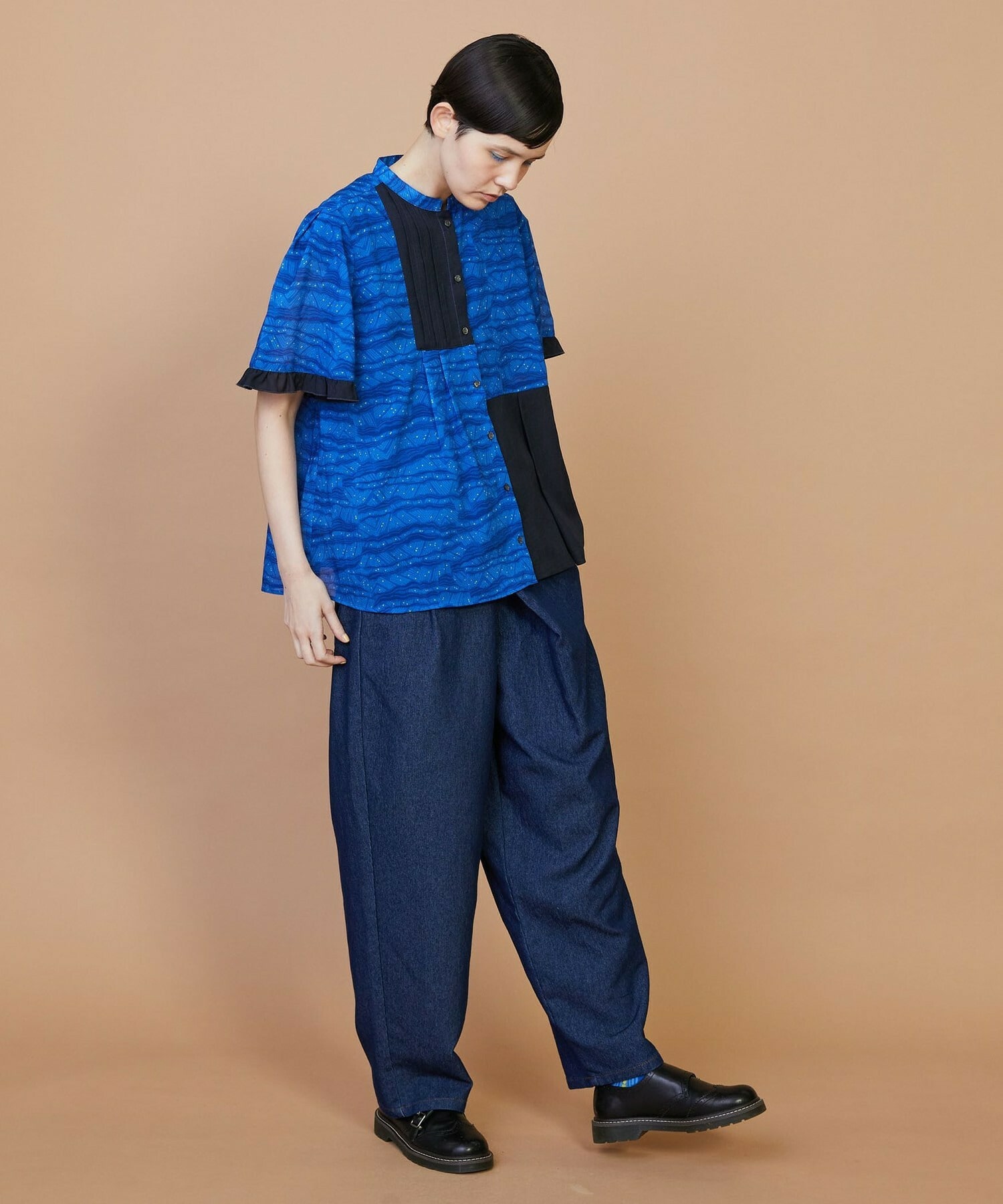 【FRAPBOIS】サンディーウェーブ ブラウス 詳細画像 ブラック 7