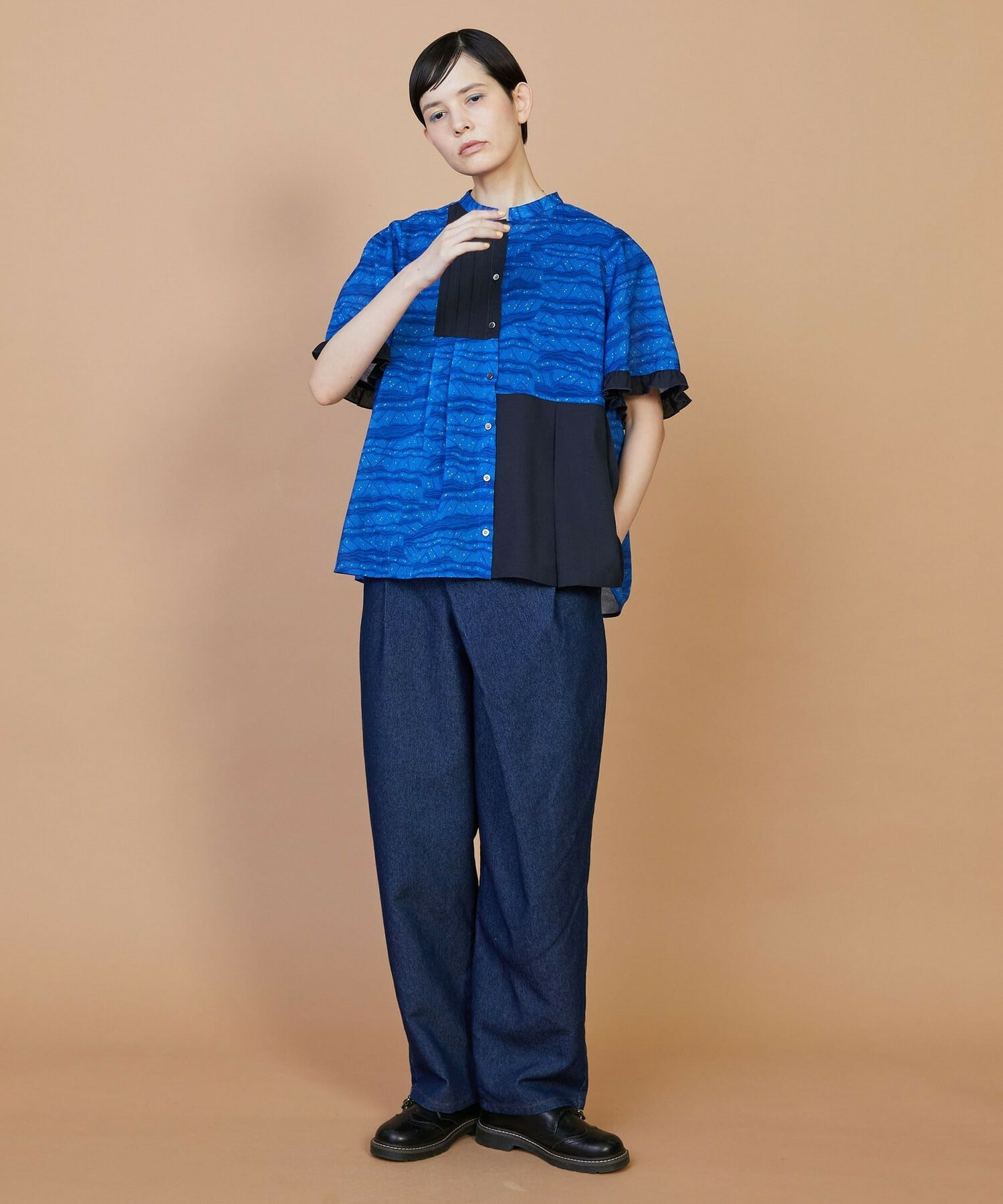 【FRAPBOIS】サンディーウェーブ ブラウス 詳細画像 ブラック 8