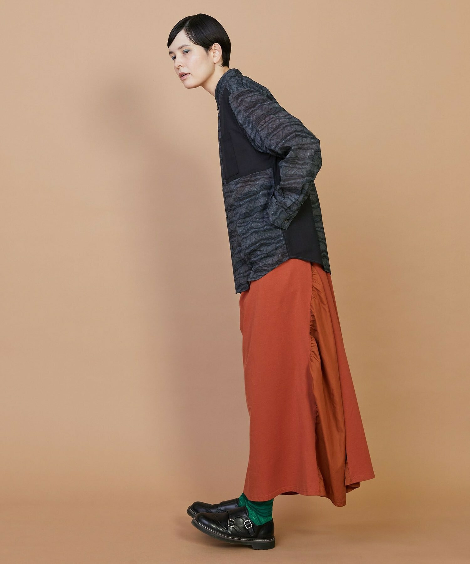 【FRAPBOIS】サンディーウェーブ シャツ 詳細画像 ネイビー 10